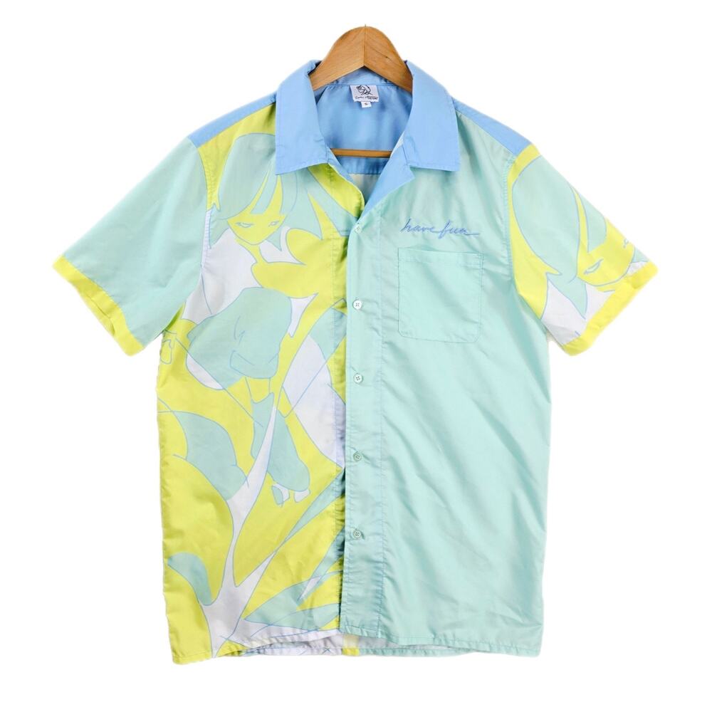 Uchuu Summer X Genie Size Small Multicolor Graphic Have Fun Short Sleeve Shirt